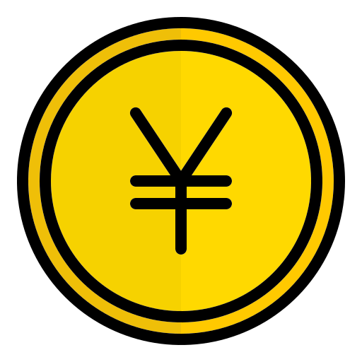 Yen Generic Outline Color icon