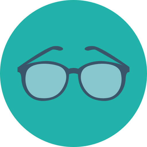 Eye glasses Dinosoft Circular icon