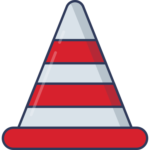 Дорожный конус Dinosoft Lineal Color иконка