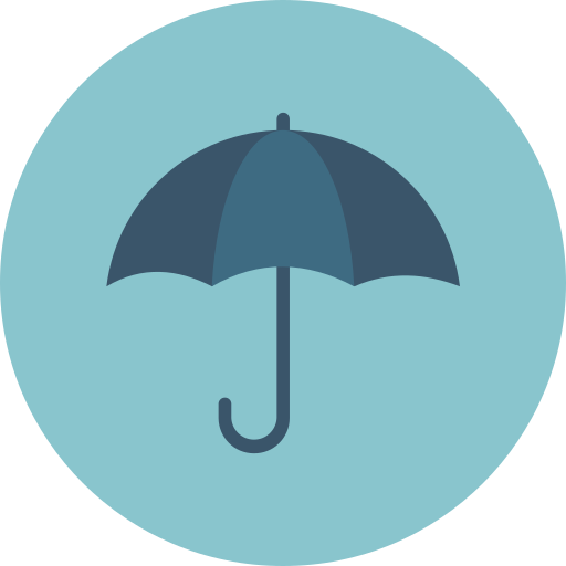 paraguas Dinosoft Circular icono
