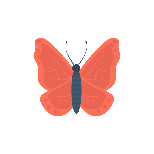vlinder Dinosoft Flat icoon