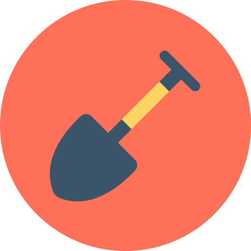Shovel Dinosoft Circular icon