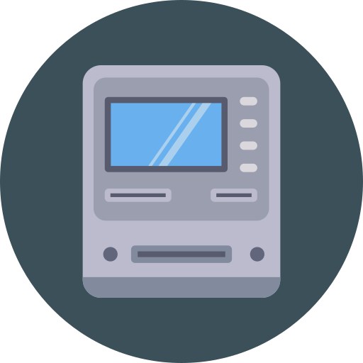 Atm machine Dinosoft Circular icon