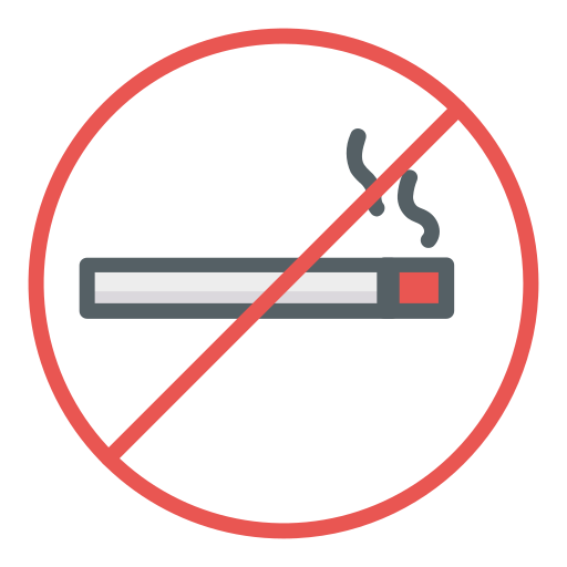 niet roken Dinosoft Lineal Color icoon