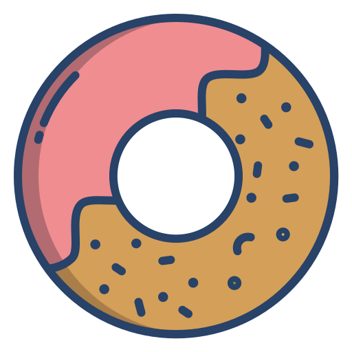 donut Icongeek26 Linear Colour Icône