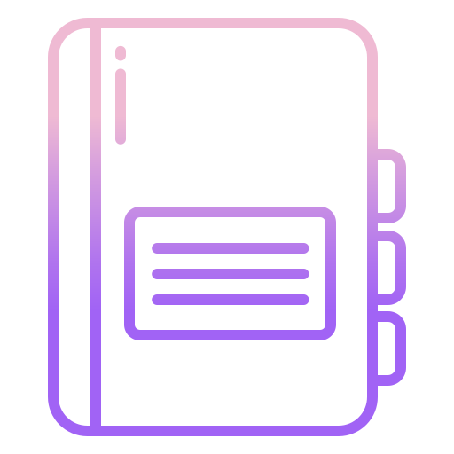 tagebuch Icongeek26 Outline Gradient icon