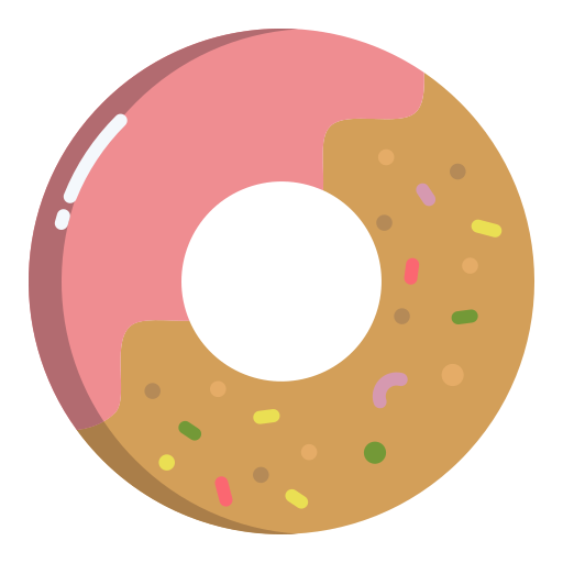 donut Icongeek26 Flat icoon