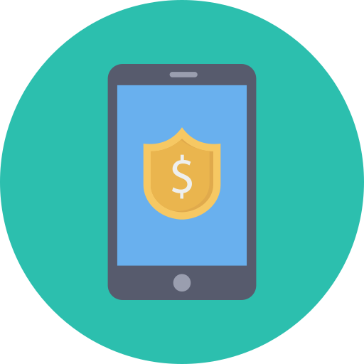 Mobile payment Dinosoft Circular icon