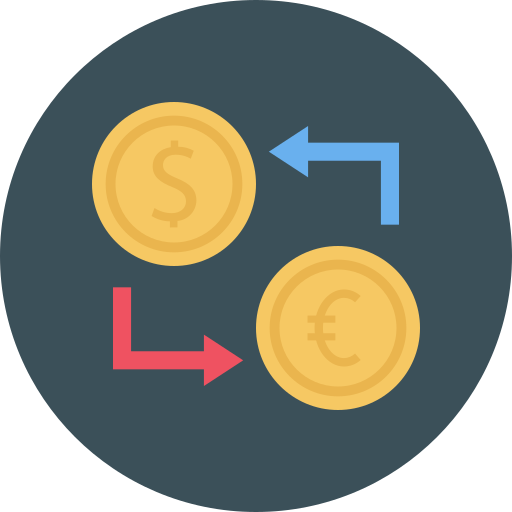cambio di valuta Dinosoft Circular icona