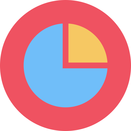 Pie chart Dinosoft Circular icon