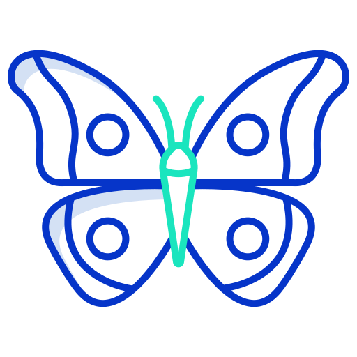 schmetterling Icongeek26 Outline Colour icon