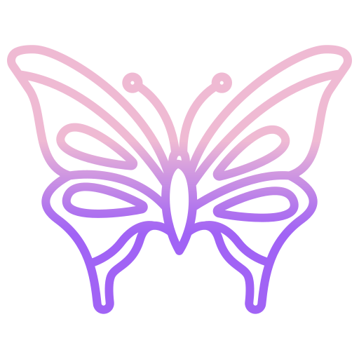 mariposa Icongeek26 Outline Gradient icono