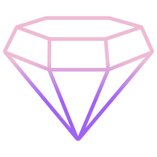 다이아몬드 Icongeek26 Outline Gradient icon