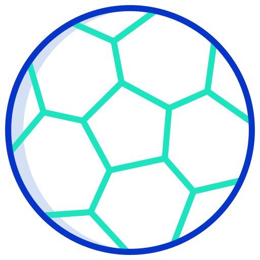 voetbal Icongeek26 Outline Colour icoon