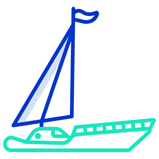 Yacht Icongeek26 Outline Colour icon