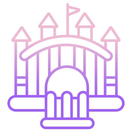 château gonflable Icongeek26 Outline Gradient Icône