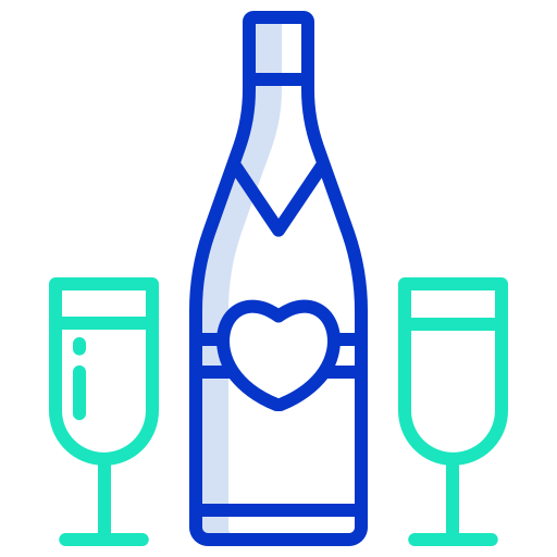 Champagne Icongeek26 Outline Colour icon