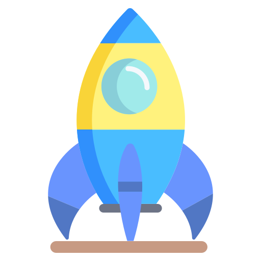 raket Icongeek26 Flat icoon