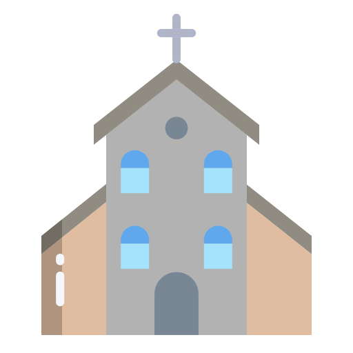 kościół Icongeek26 Flat ikona