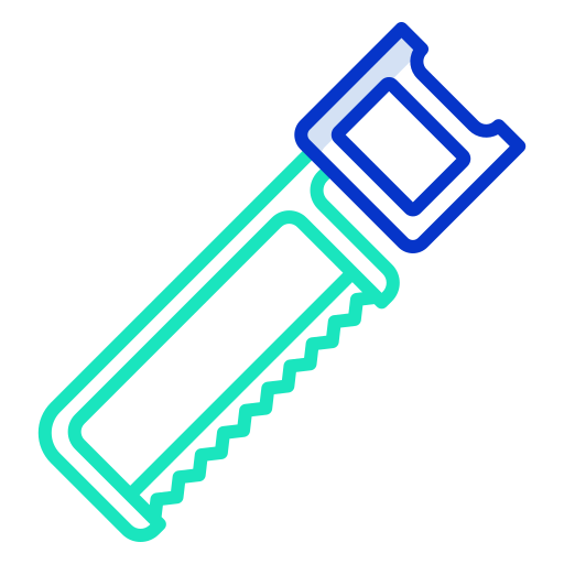 Hand saw Icongeek26 Outline Colour icon