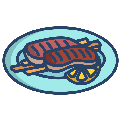 Grilled meat Icongeek26 Linear Colour icon