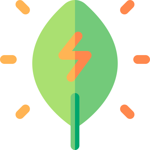 energia verde Basic Rounded Flat icona