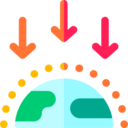 capa de ozono Basic Rounded Flat icono