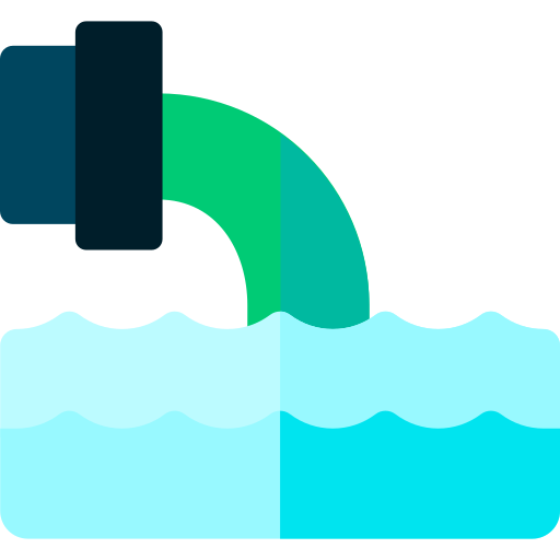 Water pollution Basic Rounded Flat icon