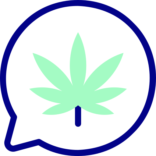 marijuana Detailed Mixed Lineal color icono