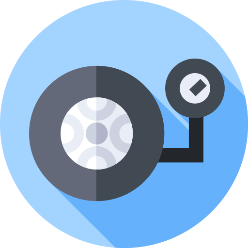 Pressure gauge Flat Circular Flat icon