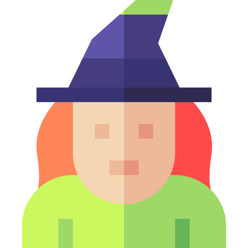 Witch Basic Straight Flat icon