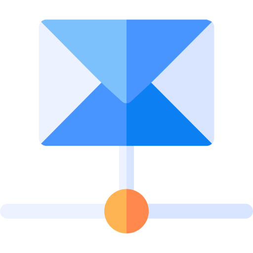 e-mail Basic Rounded Flat icoon