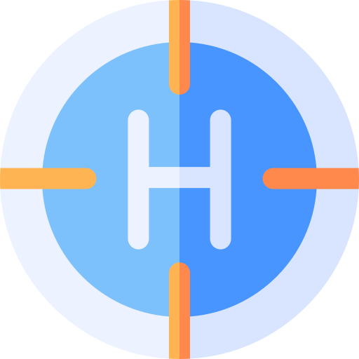 ヘリポート Basic Rounded Flat icon