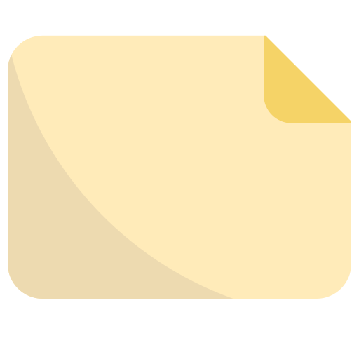nota adesiva Generic Flat icona