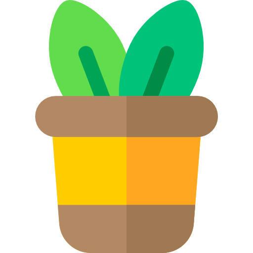 plante Basic Rounded Flat Icône