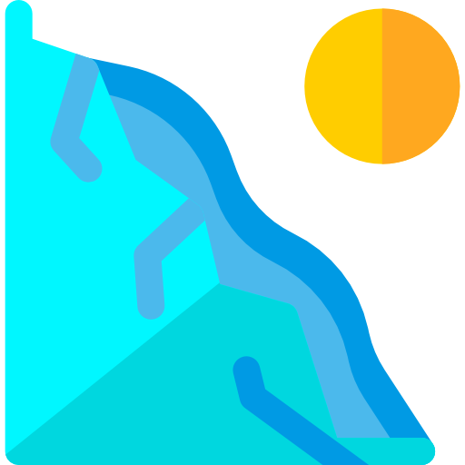 滝 Basic Rounded Flat icon