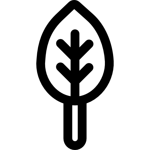 葉 Basic Rounded Lineal icon