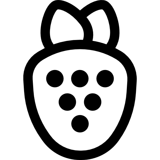 клубника Basic Rounded Lineal иконка