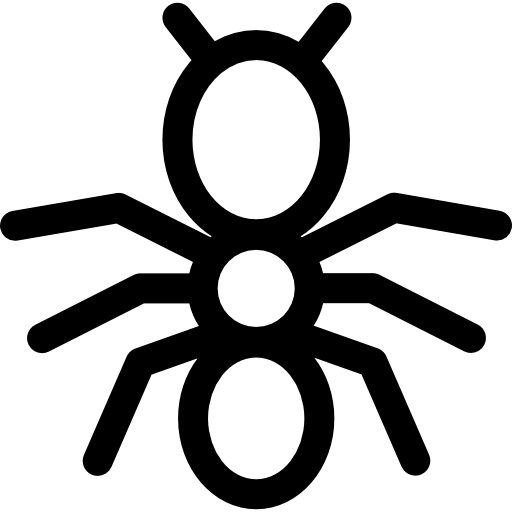 fourmi Basic Rounded Lineal Icône