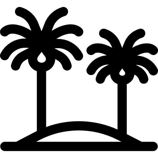 ヤシの木 Basic Rounded Lineal icon