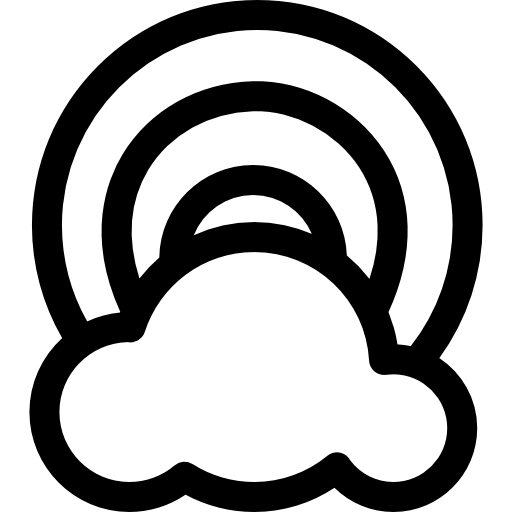 무지개 Basic Rounded Lineal icon