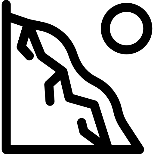 폭포 Basic Rounded Lineal icon