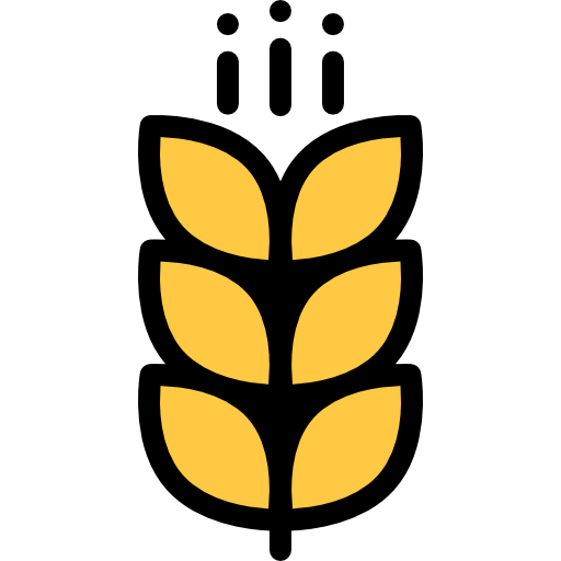 穀物 Detailed Rounded Lineal color icon