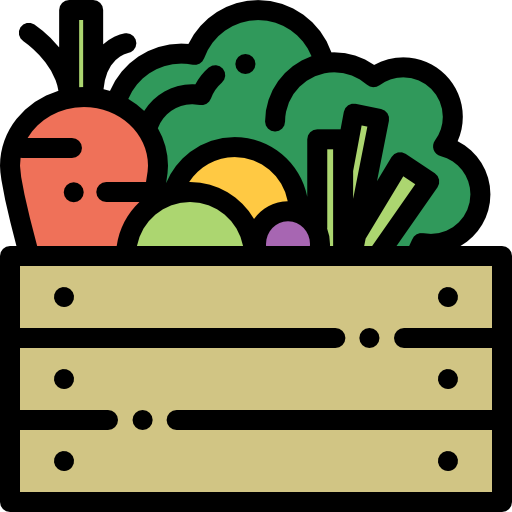 Vegetables Detailed Rounded Lineal color icon