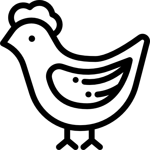 鶏 Detailed Rounded Lineal icon