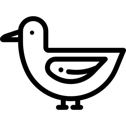 kaczka Detailed Rounded Lineal ikona