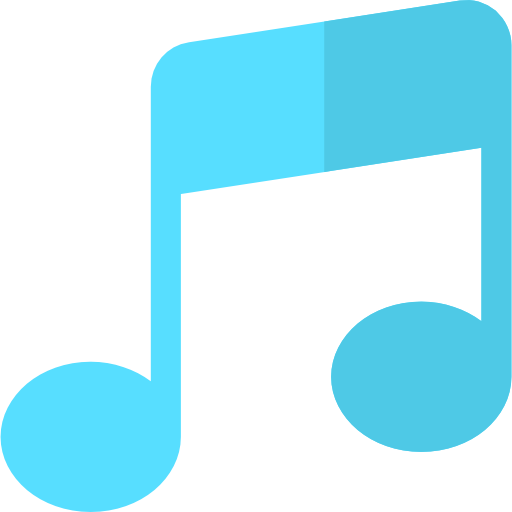 musica Basic Rounded Flat icona