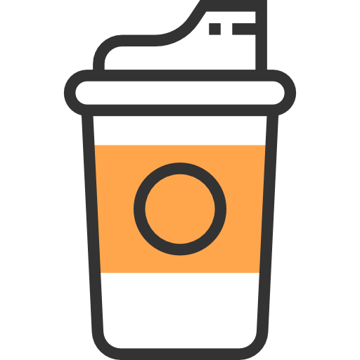Coffee cup Meticulous Yellow shadow icon