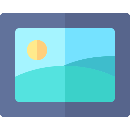 Landscape Basic Rounded Flat icon