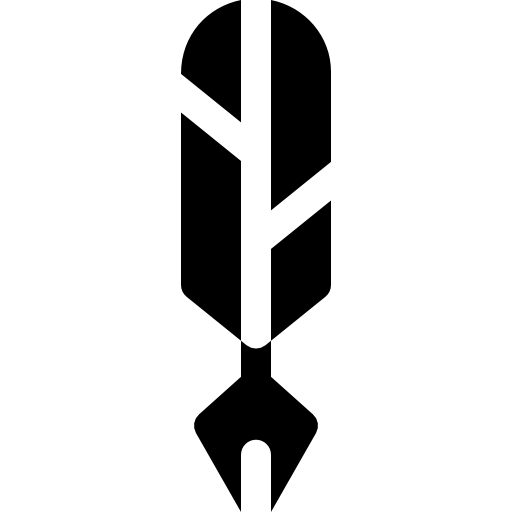 pluma Basic Rounded Filled icono